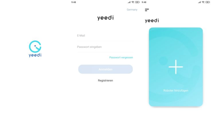 Yeedi K650 Saugroboter App Registrierung