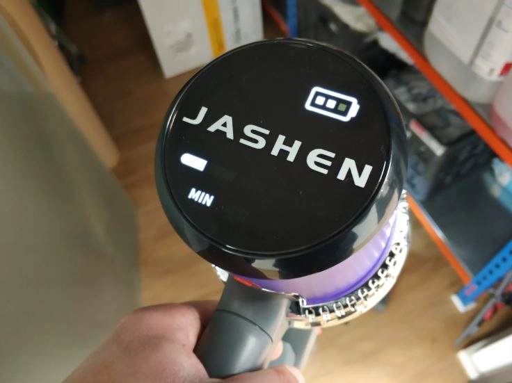 JASHEN V16 Akkustaubsauger Display Anzeige