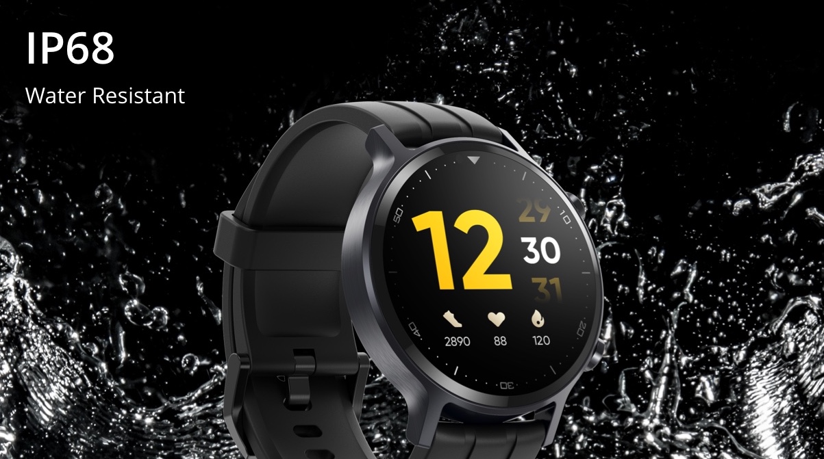 realme Smartwatch Sportuhren IP68 Wasserdicht 1,3Zoll Bildschirm Standby-Zeit 15 Tage Watch S 16 Trainingsmodi mit Blutsauerstoff- und Herzfrequenzerkennung 