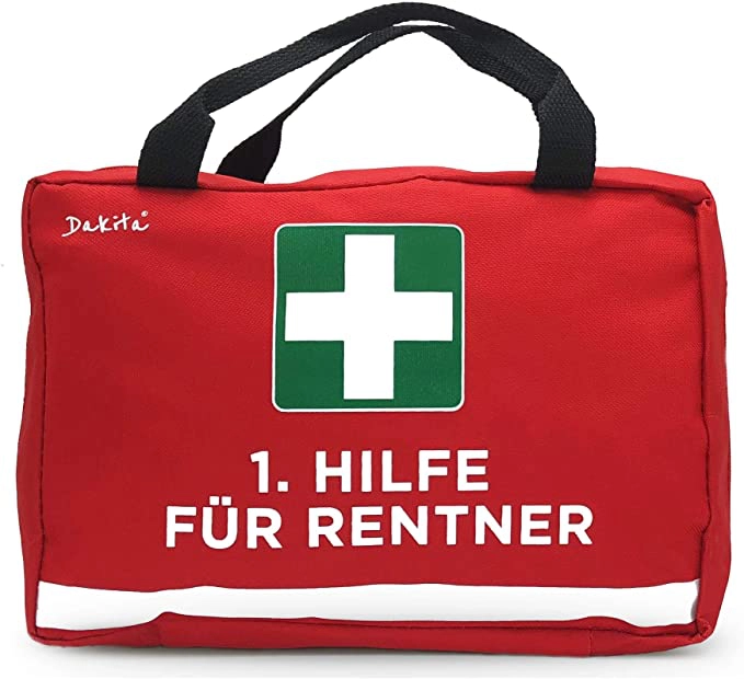 erste Hilfe Koffer Rentner