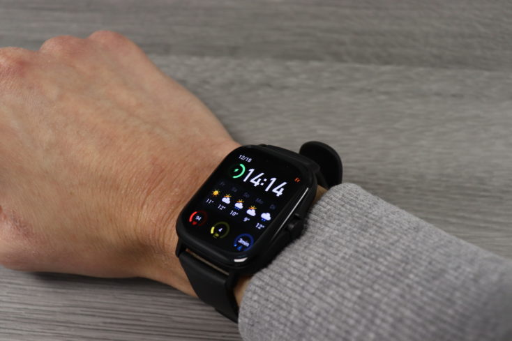 Amazfit GTS 2 Smartwatch Display Blickwinkel