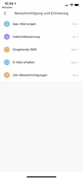 Zepp App Benachrichtigungen