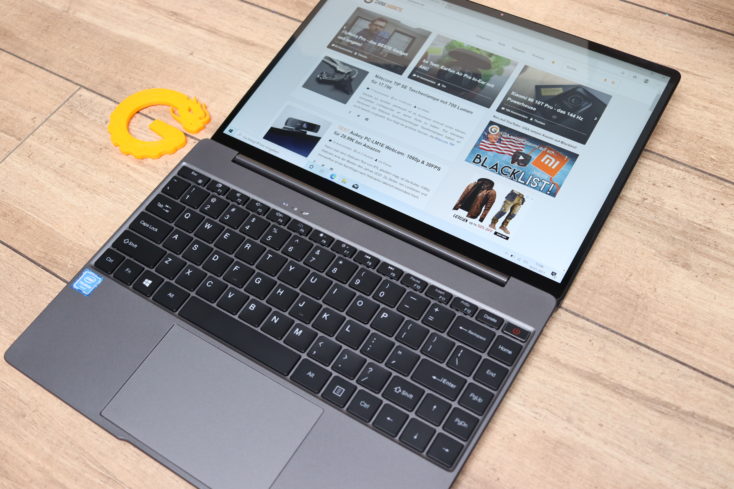 CHUWI GemiBook Pro Notebook voll umgeklappt