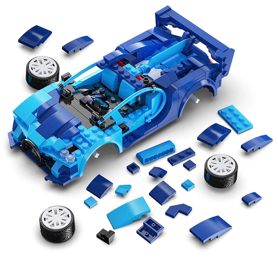 CaDA Mini-Sportwagen ferngesteuert blau