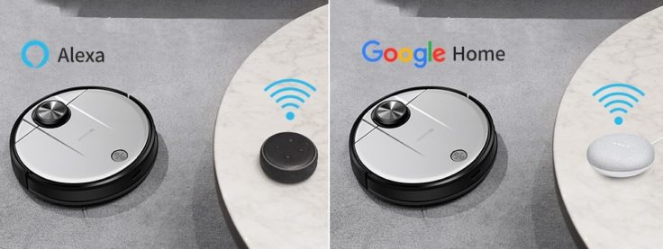 Proscenic M7 Pro Saugroboter Sprachsteuerung Alexa Google Home