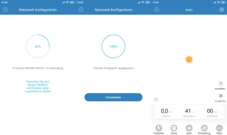 Proscenic M6 Pro Saugroboter WLAN-Einbindung