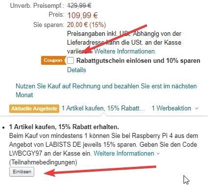 Raspberry Pi 4 Gutschein