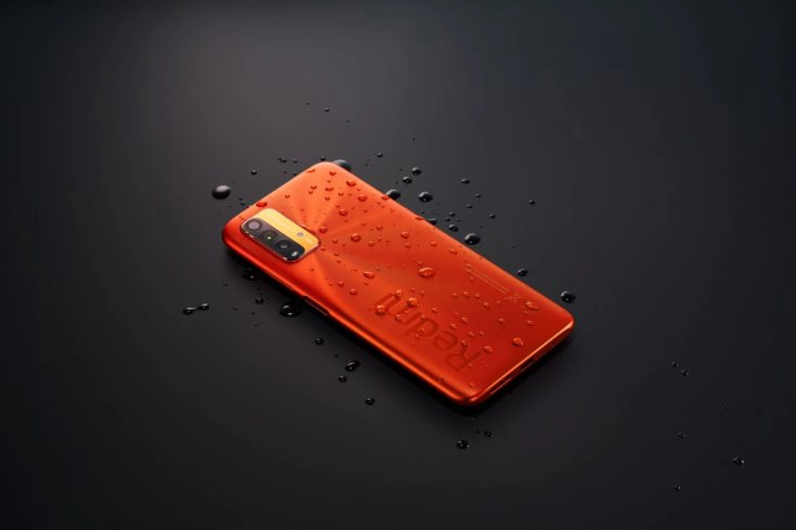Redmi 9T Orange Rueckseite