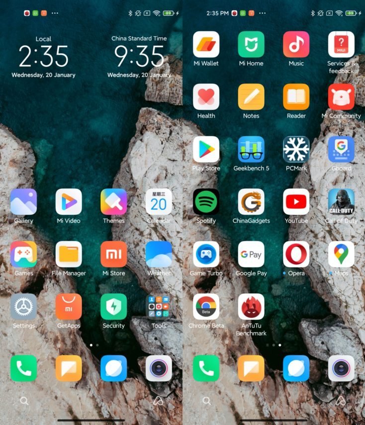 Xiaomi Mi 11 MIUI Apps