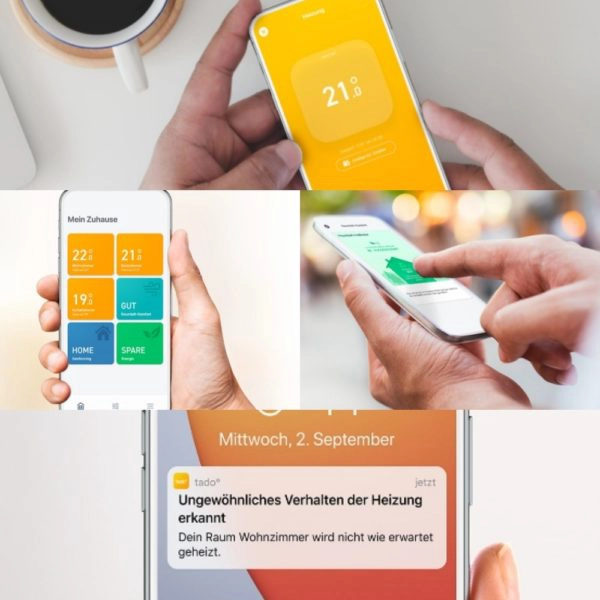 tado smarte Thermostate App-Steuerung von unterwegs 