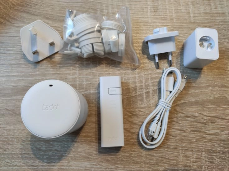 tado smartes Thermostat Lieferumfang