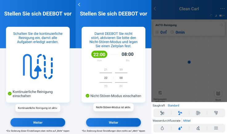 Ecovacs Deebot N8 Pro+ Saugroboter App Einstellungen vornehmen