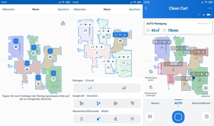 Ecovacs Deebot N8 Pro+ Saugroboter App selektive Raumeinteilung