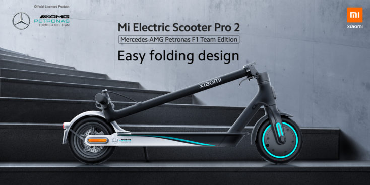 Mercedes-AMG Petronas F1 Team Edition des Mi Electric Scooter Pro 2