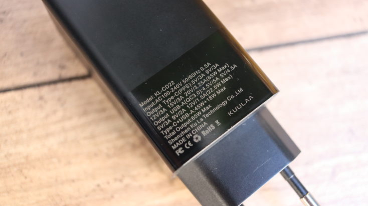 KUULAA 65W USB C Ladegeraet Modellnummer