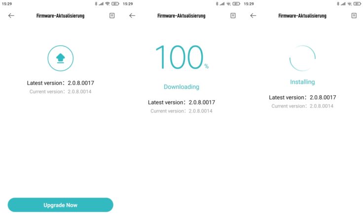 Xiaomi Mi Air Purifier 3H 3C Luftreiniger App Firmware-Aktualisierung