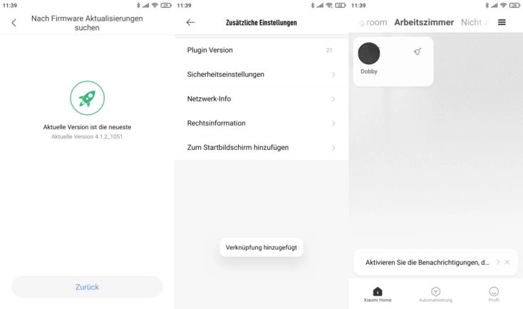 Xiaomi Mi Robot Vacuum Mop 2 Pro Saugroboter App Firmware-Updates