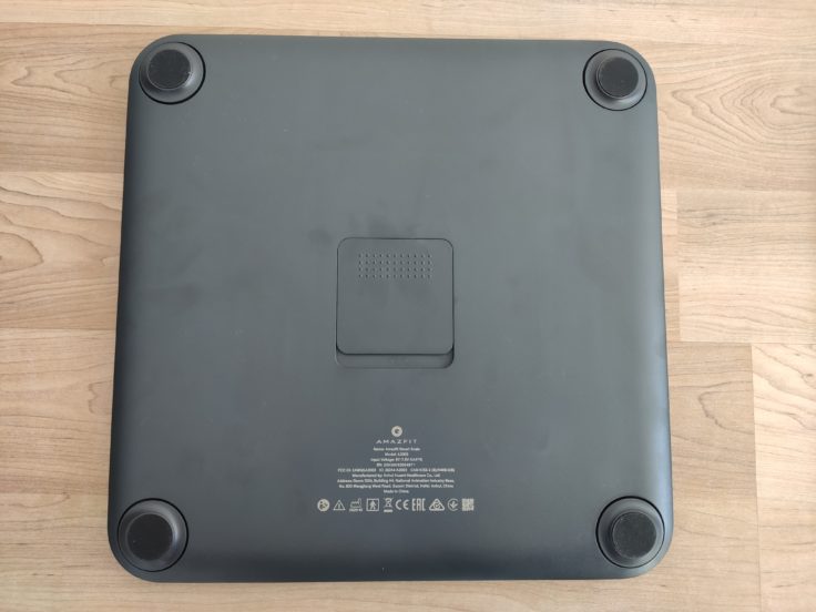 Amazfit Smart Scale smarte Waage Rückseite