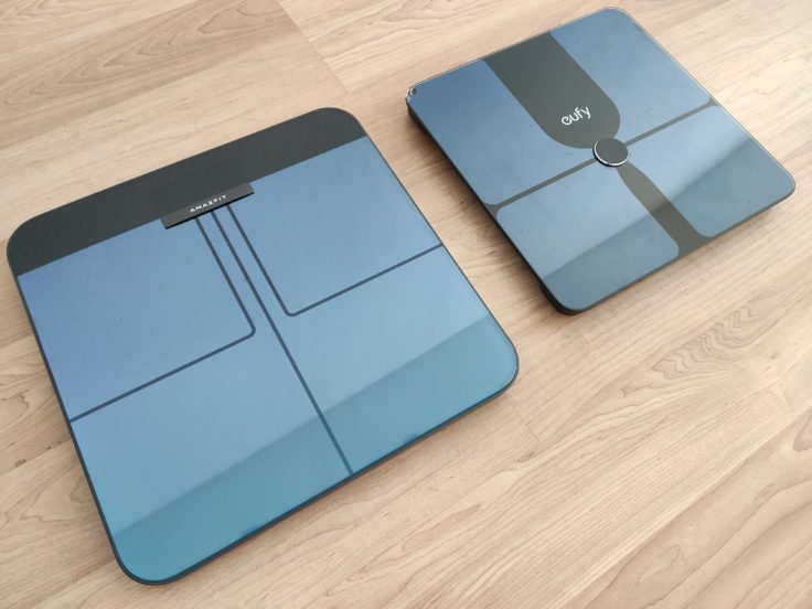 Amazfit Smart Scale smarte Waage Vergleich Design Anker eufy P1