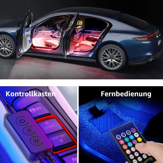 Anyingkai Led Innenbeleuchtung Auto Set,App Steuerbare