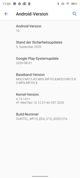 Oukitel WP10 Screenshot Android