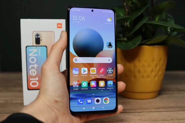 Redmi Note 10 Pro Smartphone in Hand