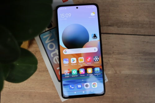 Redmi Note 10 Pro Smartphone von oben