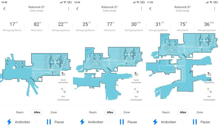 Roborock S7 Saugroboter App Mapping