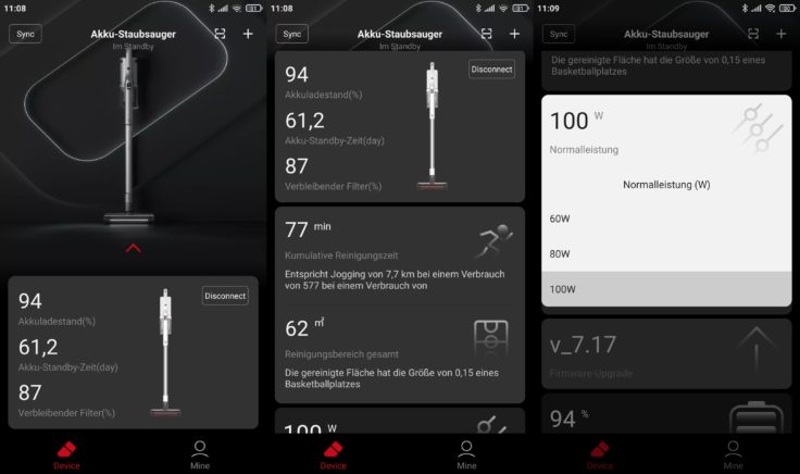 Roidmi NEX 2 Plus Akkusauger mit rotierenden Wischmoppen Xiaomi Home App