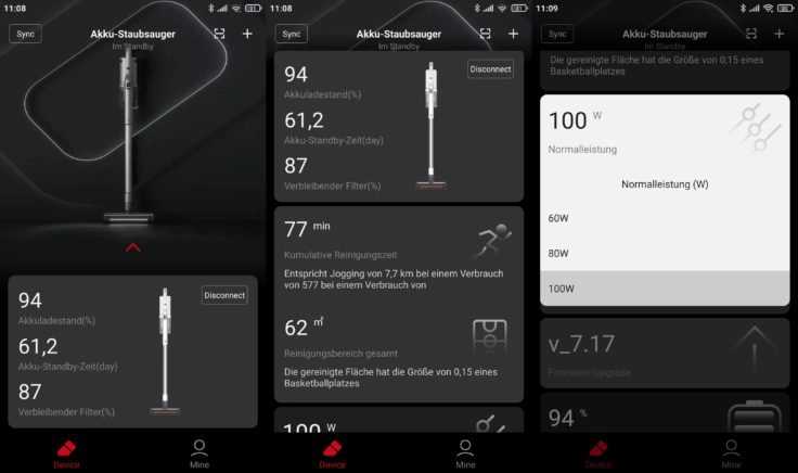 Roidmi NEX 2 Plus Akkusauger mit rotierenden Wischmoppen Xiaomi Home App