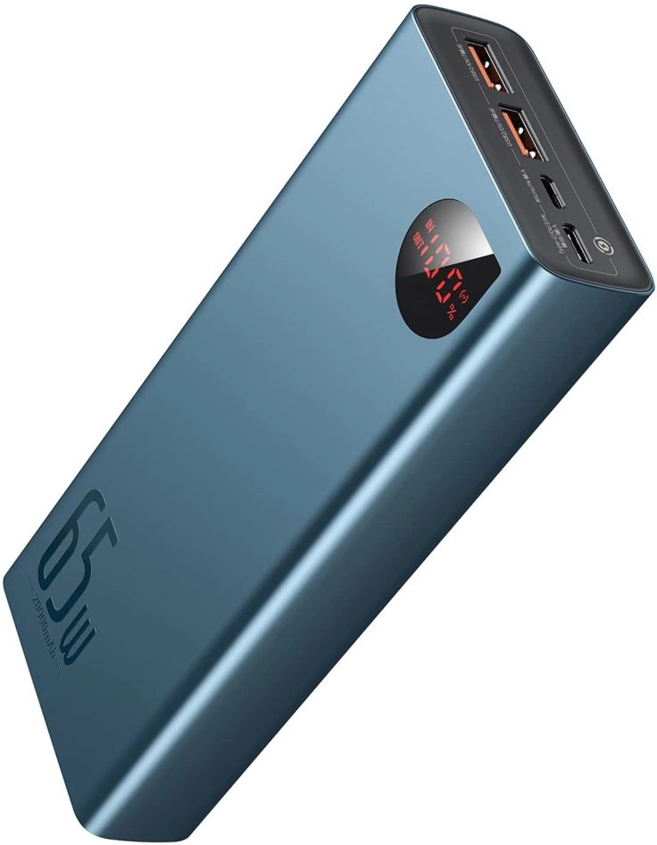 Baseus 65W Powerbank mit 20.000 mAh Kapazität & Power Delivery