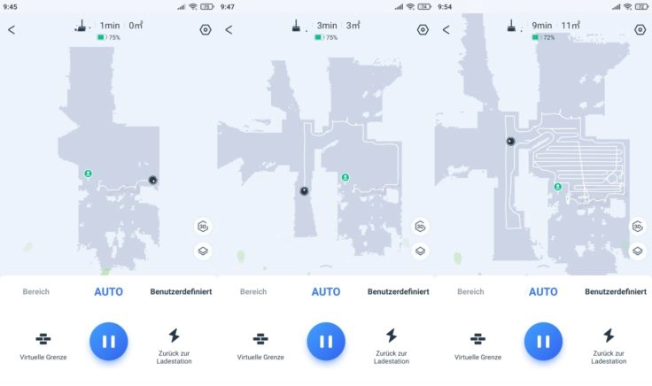 Ecovacs DEEBOT T9+ Saugroboter Home App Live-Mapping Beginn