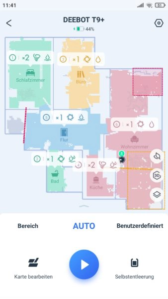 Ecovacs Deebot T9 Saugroboter App finale Karte