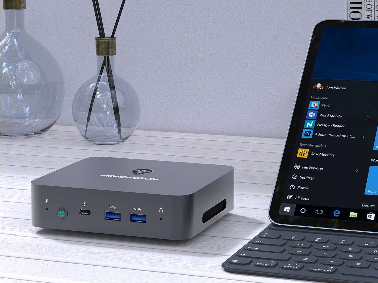 MINISFORUM X35G MiniPC mit Thunderbolt 3 Anschluss
