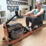 Mobi Fitness Rudergeraet mit Wasserwiderstand