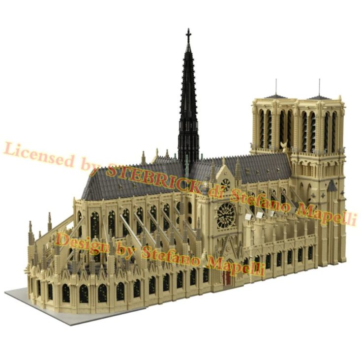 7380 Stücke Notre Dame de Paris DIY Bausteine Gebäude Lernspielzeug für Kinder 
