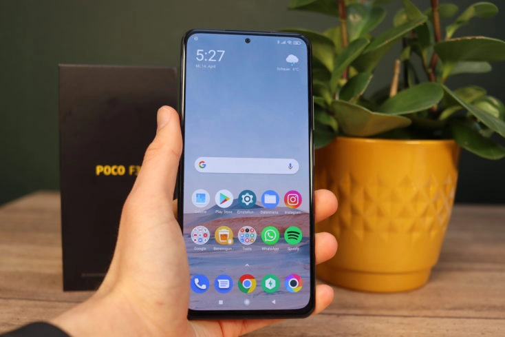 POCO F3 Smartphone in Hand