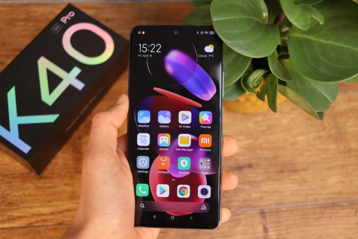 Redmi K40 Pro Smartphone in Hand