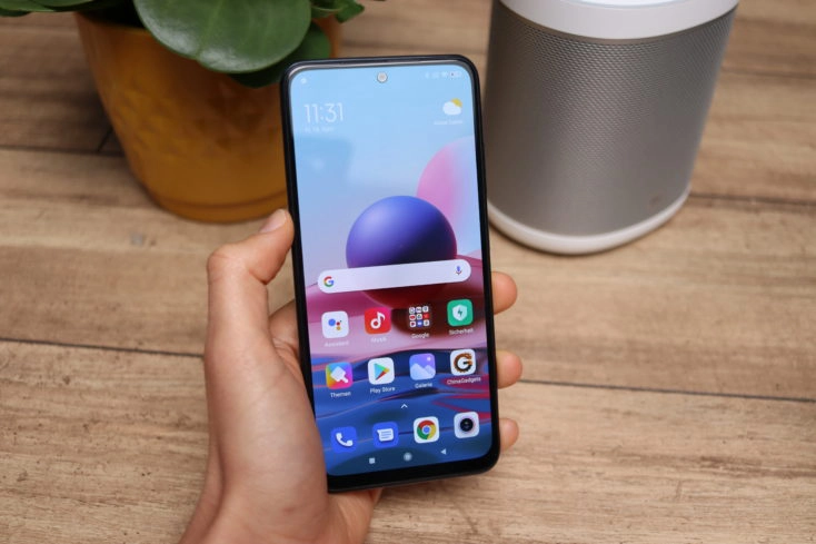 Xiaomi Redmi Note 10 Smartphone in Hand