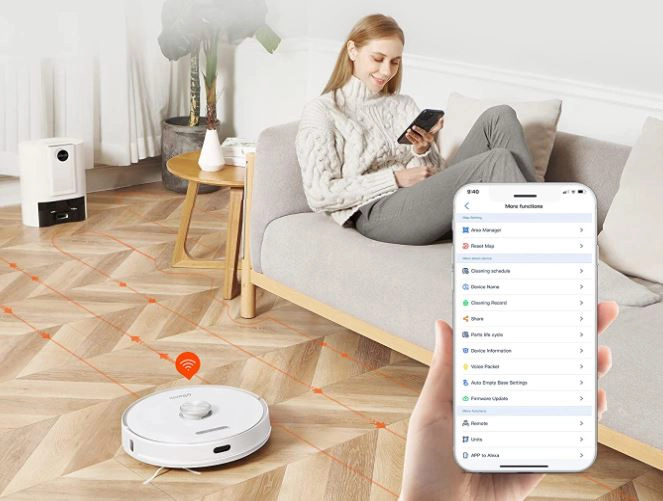 Ultenic T10 Saugroboter mit Absaugstation App Einstellungen