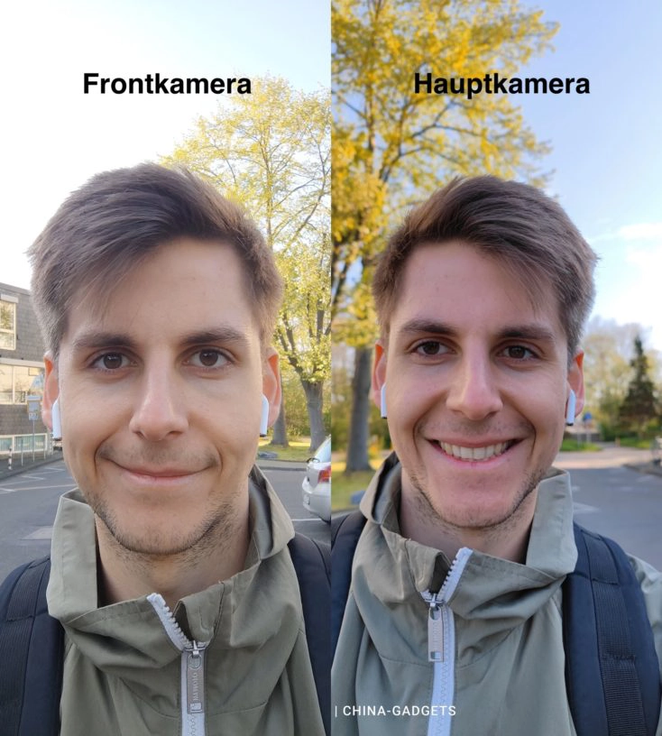 Xiaomi Mi 11 Ultra Hauptkamera vs Selfie-Kamera