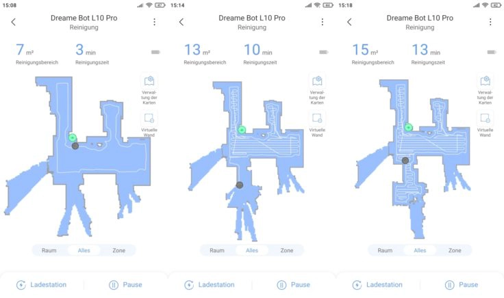 Dreame Bot L10 Pro Saugroboter Xiaomi Home App Live-Mapping