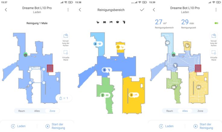 Dreame Bot L10 Pro Saugroboter Xiaomi Home App selektive Raumeinteilung