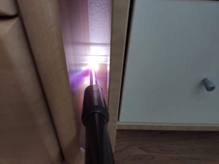 Dyson Omni-Glide Akkusauger LED-Fugendüse Rille