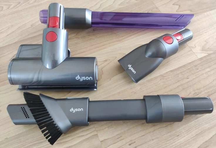 Dyson Omni-Glide Akkusauger Aufsätze im Lieferumfang