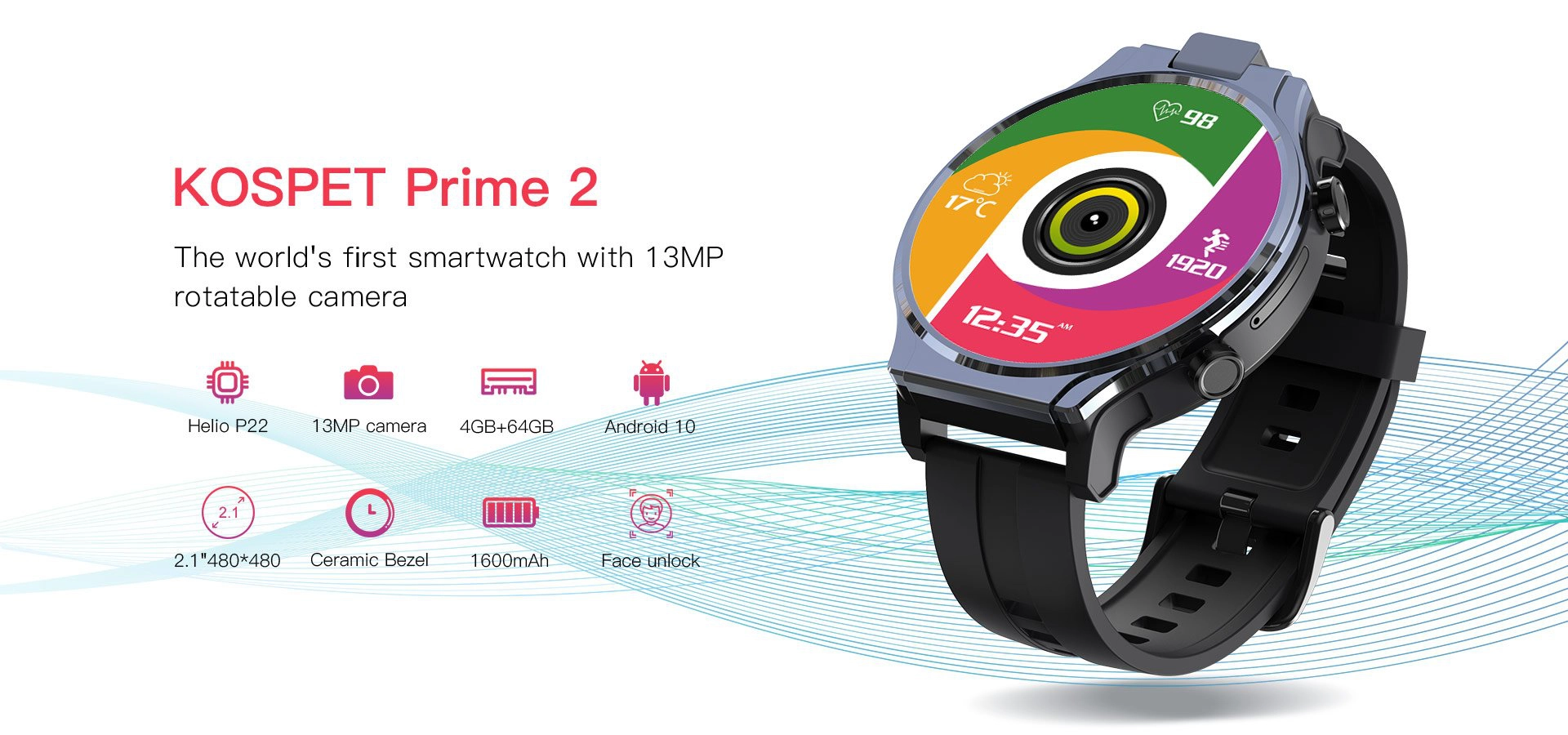 kospet prime 2 smart watch