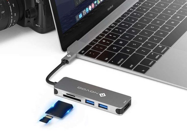 NOVOO USB C Hub 5 in 1 Notebook