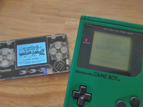 PowKiddy A66 Kirbys Dreamland 2 und Gameboy