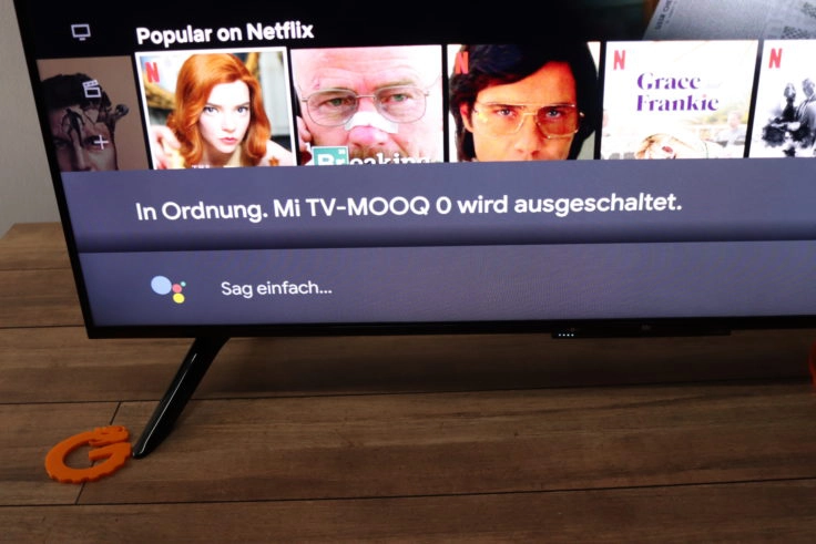 Xiaomi Mi TV P1 Fernseher Google Assistant Herunterfahren