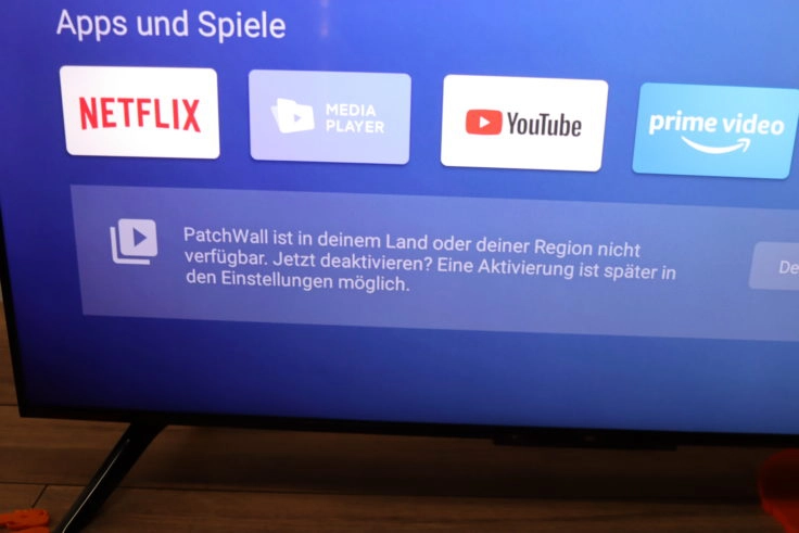 Xiaomi Mi TV P1 Fernseher Patchwall Deutschland